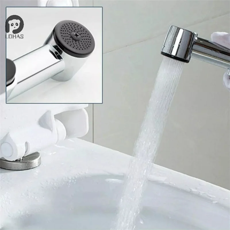 Hose Sprayer Hygienic Set Shower Spray Stainless Steel Toilet Bidet Bracket Douche Hand Held Head