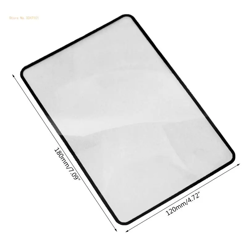 Paper Size Glass PVC Plastic Flat Full Page Reading Magnifier Gift Dropship