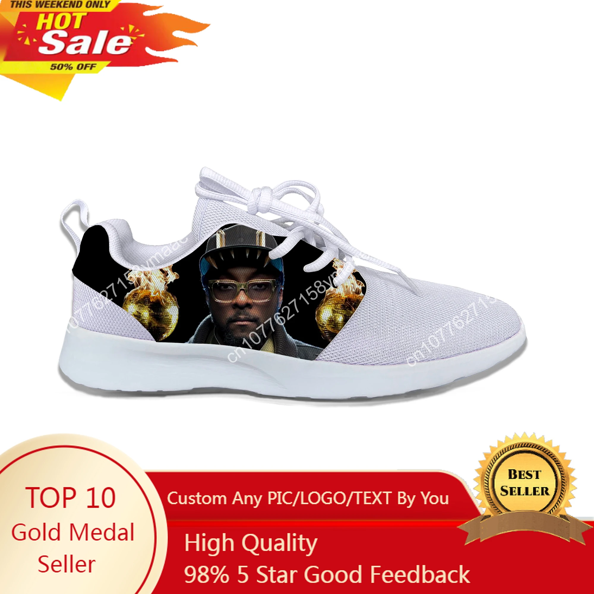 Hot Cool Funny New Summer High Quality Sneakers Handiness Casual Shoes Men Women Will.I.Am Mesh Sports Shoes Running Shoes
