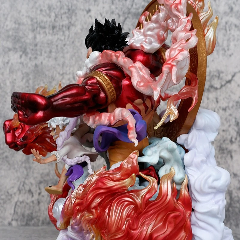 23cm nova uma peça anime figura engrenagem terceira macaco d. Luffy periférico pvc modelo estátua decoração de mesa ornamentos presentes brinquedos