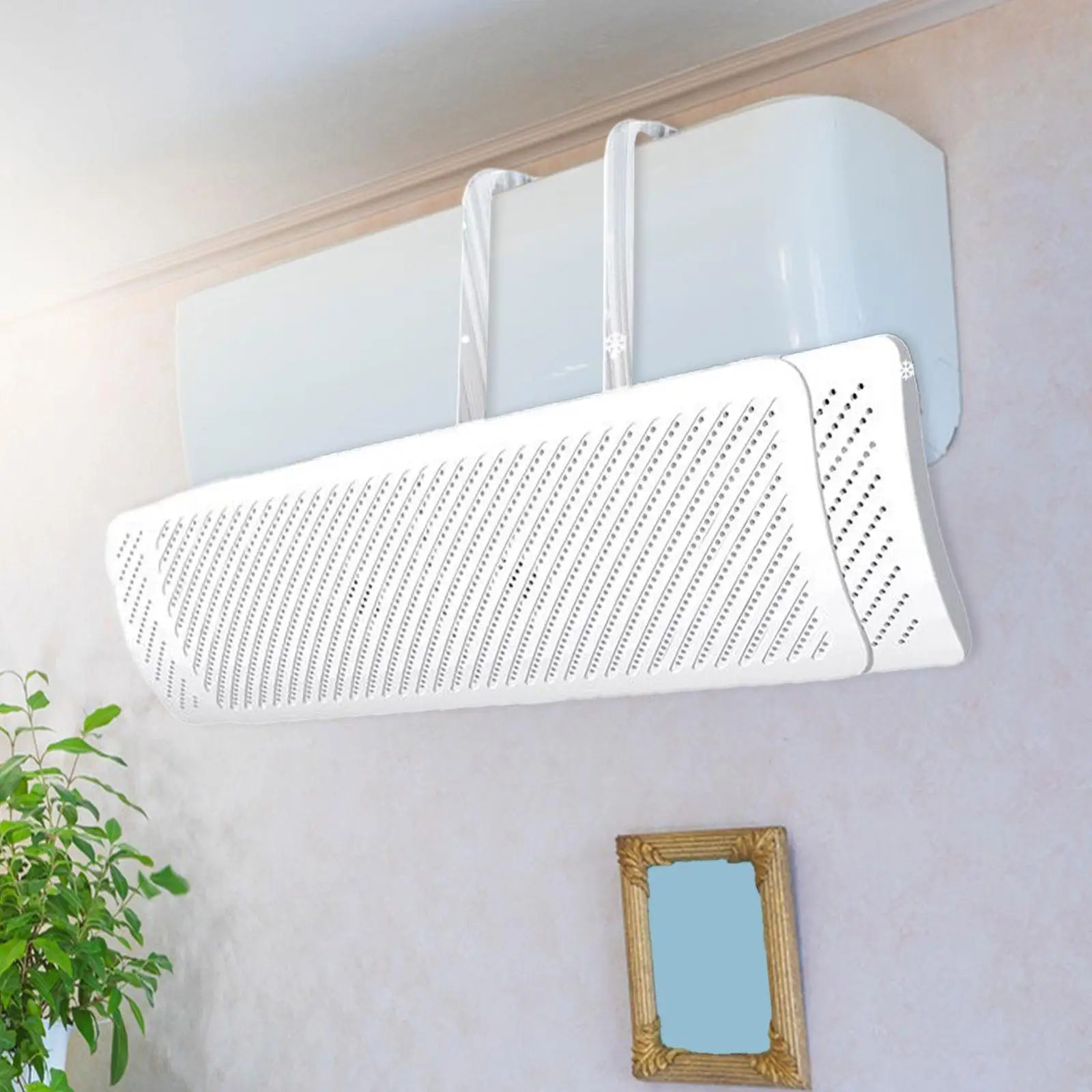 Scalable 23-37.6inch Air Conditioner Air Deflector Anti Direct Blowing Easily Install Universal Accessory Air Cooled Baffle