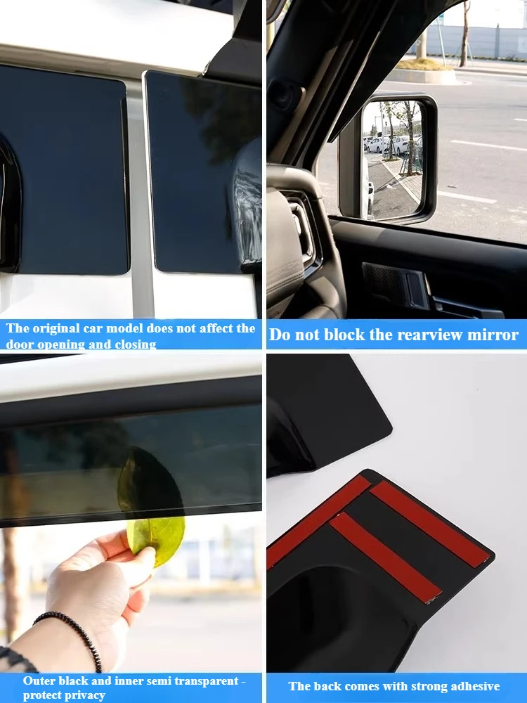 

For BAW 212 T01 Car Windows Rain Eyebrows Sunshades Thickened and Widened Wear-resistant Awnings & Shelters Exterior Accessories