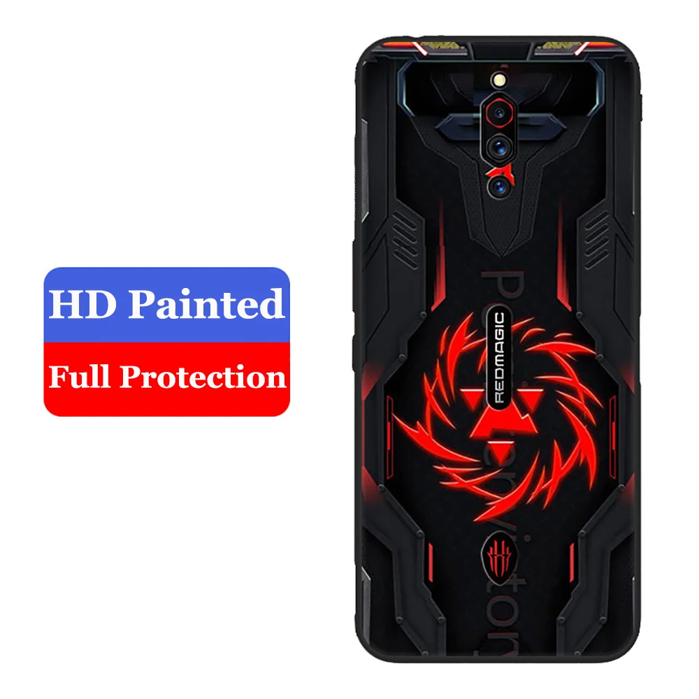 Anti-Drop Case For ZTE Nubia Red Magic 3 3S 5G 5S Mars Soft TPU Silicone Back Cover For Nubia RedMagic 3 3S 5G 5S Mars Capas