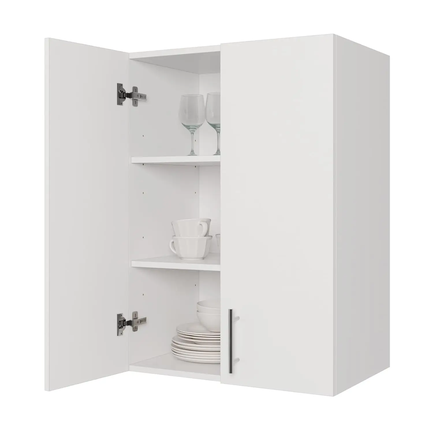 24 x 33 Inch Wall Cabinet set of 1, Kitchen Wall Mounted Wooden Storage Cabinet, Double Door Cabinet with Soft, Customized