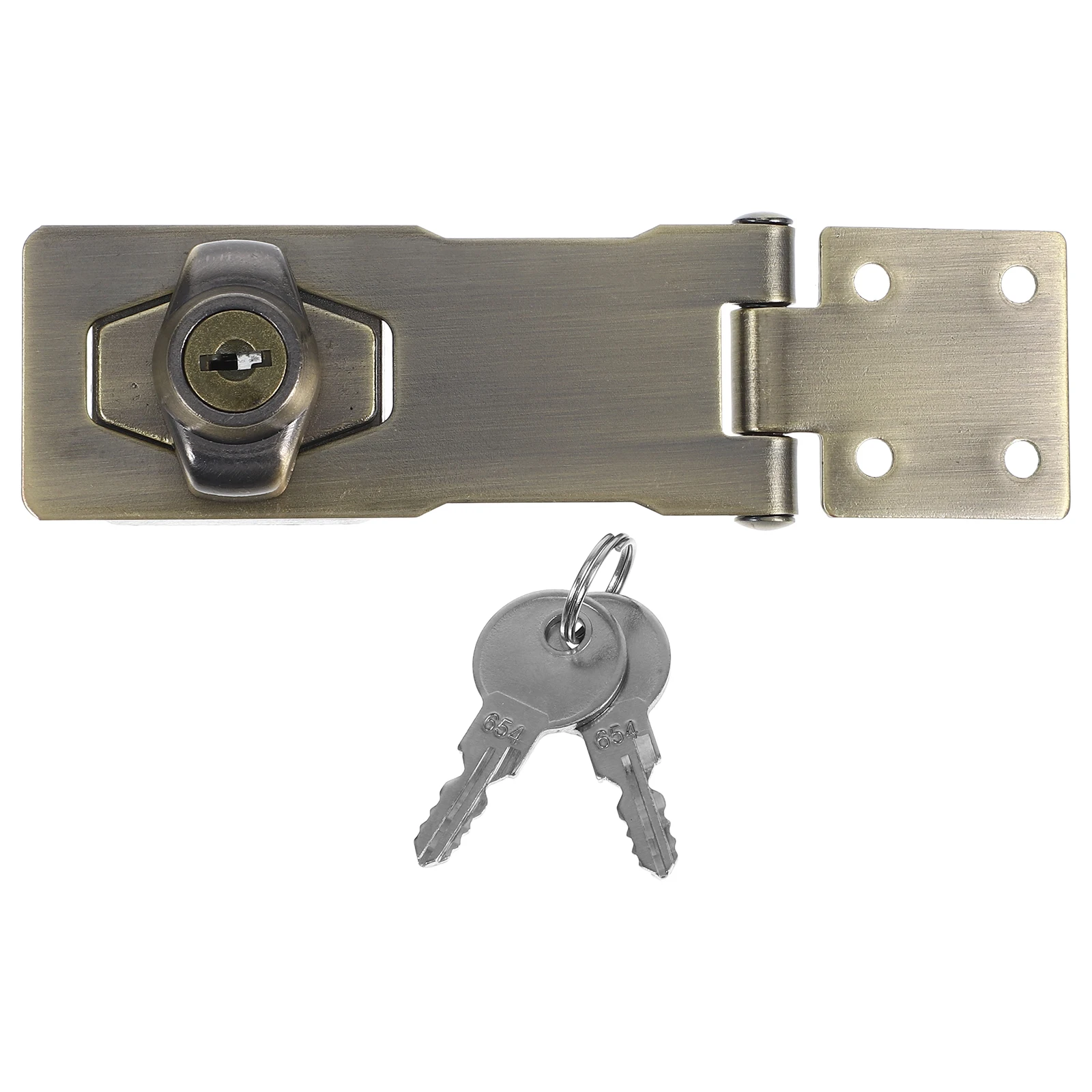 

1 Set Stainless Steel Hasp Latch Barn Door Lock Padlock Heavy Duty Gate Latch Cabinet Drawer Lock Hardware Fence Outdoor Gate