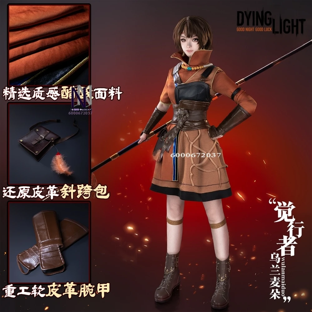 

Game Dying Light Awakened Cosplay Costume Anime Wulanmaiduo Role Playing High-quality Uniform Dress for Women Comic Con Party