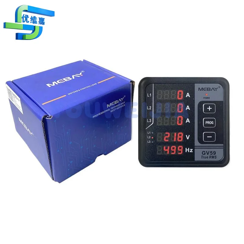 GV59 multi-function meter three-phase voltage, current and frequency display