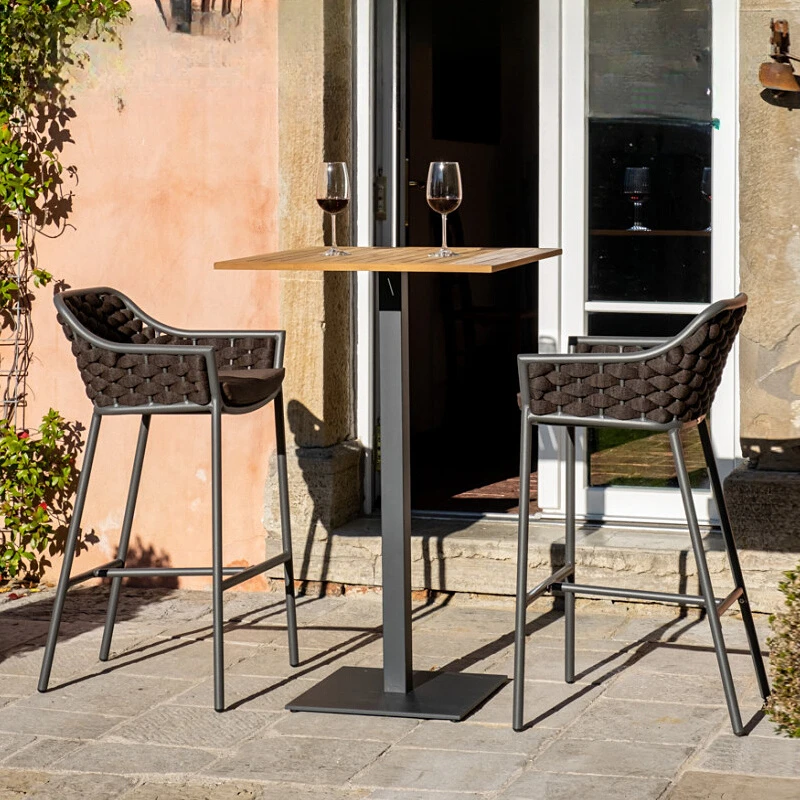 Outdoor barstools, bar chairs, open-air hotel, restaurant, café