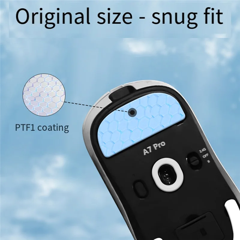 A13E-For MCHOSE A7 A7pro Sports Mouse Feet Stickers Cambered Surface PTFE Anti-Collapse For Enhanced Gaming Performance