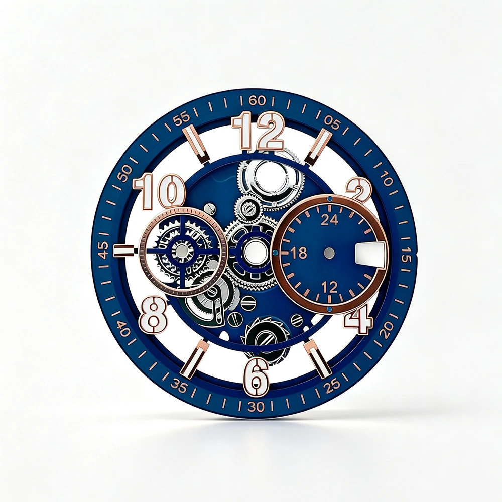32.5mm VK63 watch dial men's multifunctional mechanical watch dial suitable for VK63 movement watch modification accessorie