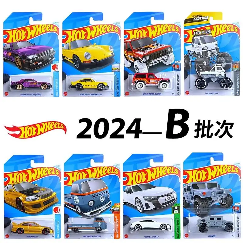 24B HOT WHEELS 1:64 Mazda Autozam Proton Saga T2 Pickup Ford Ranger Raptor Nissan Skyline RS Honda Civic Si car alloy model