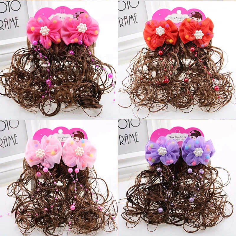 

2 шт. милых заколок для волос в виде цветов для девочек, нежные цветочные заколки для малышей, детские аксессуары для волос