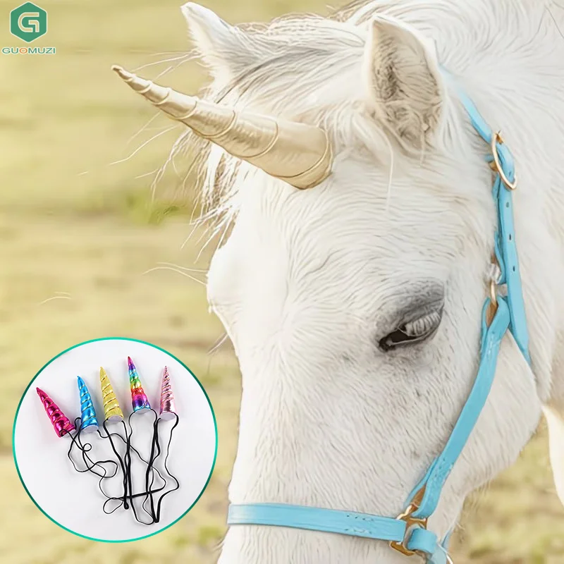 Diademas con diseño de caballo de un solo cuerno, ideales para actividades ecuestres, actuaciones y atuendos diarios, decoración para equipo de equitación.