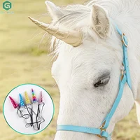 One-horned Horse Headbands Design Suitable For Equestrian Activities, Performances And Daily Outfits, Horse Gear Decoration
