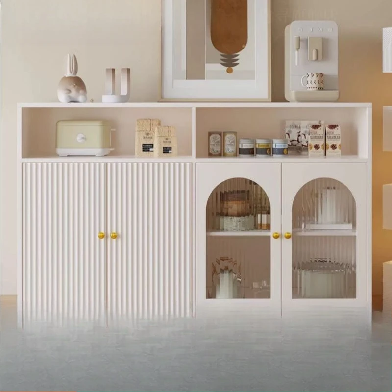 dining side cabinet, living room cabinet, solid wood household modern wall integration, storage