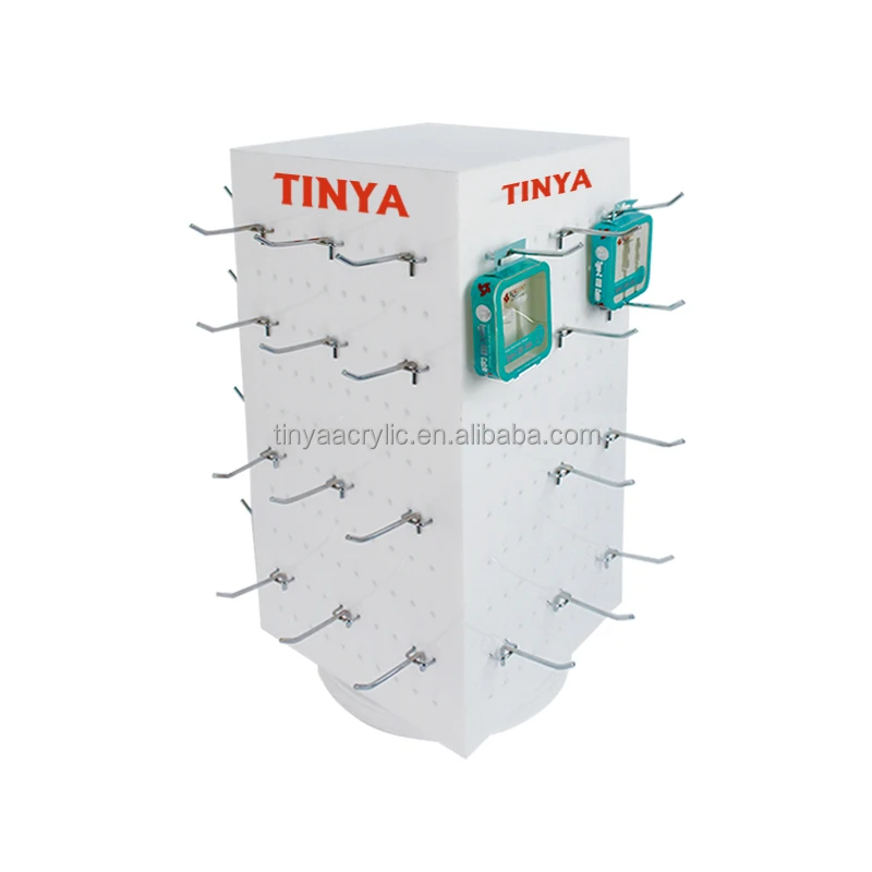 custom.Customized Table Top Rotating Acrylic Display Stand Counter Display Rack Jewelry Gifts Keychain Retail Stores