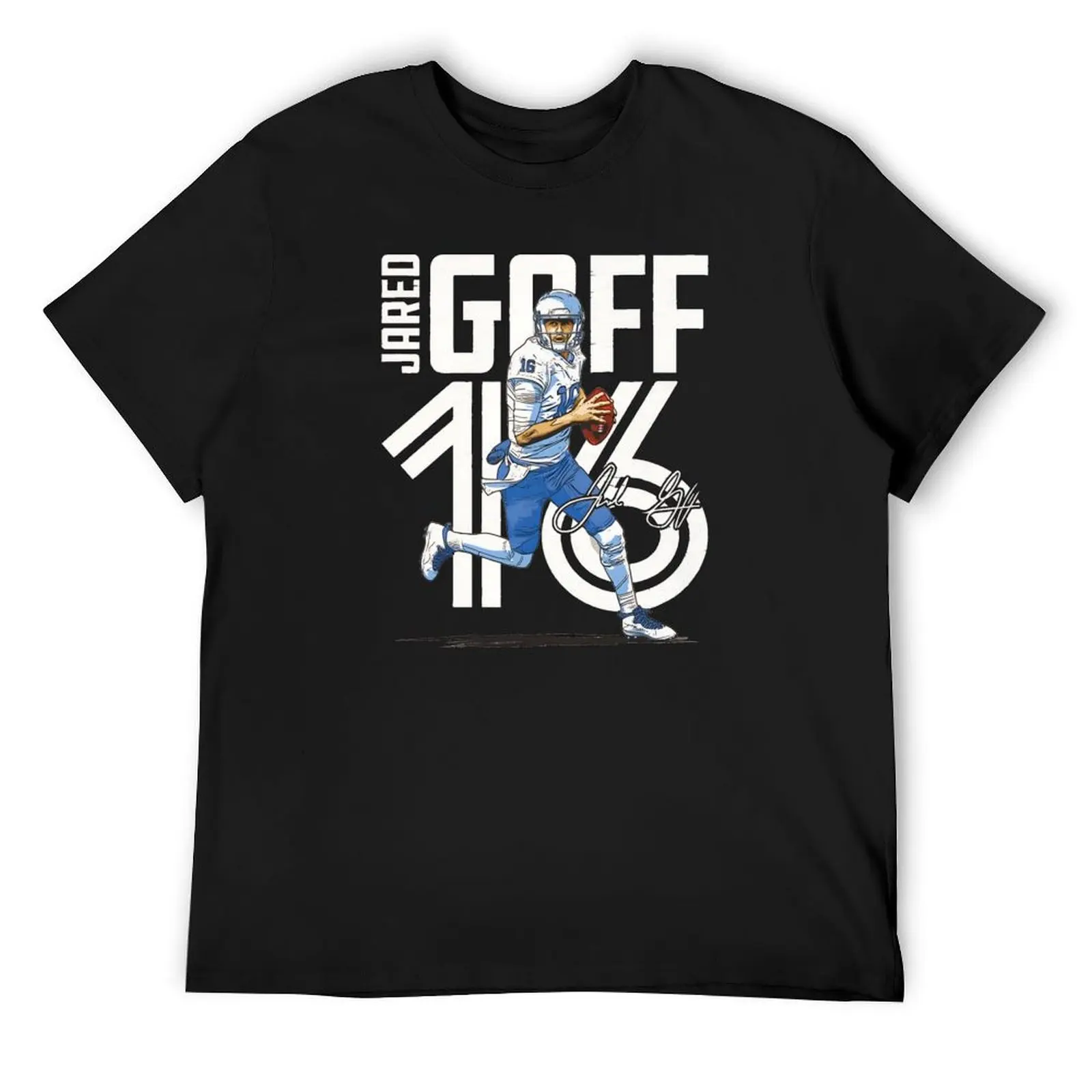 

Jared Goff T-Shirt new edition T-shirts oversize anime tshirt mens big and tall t shirts