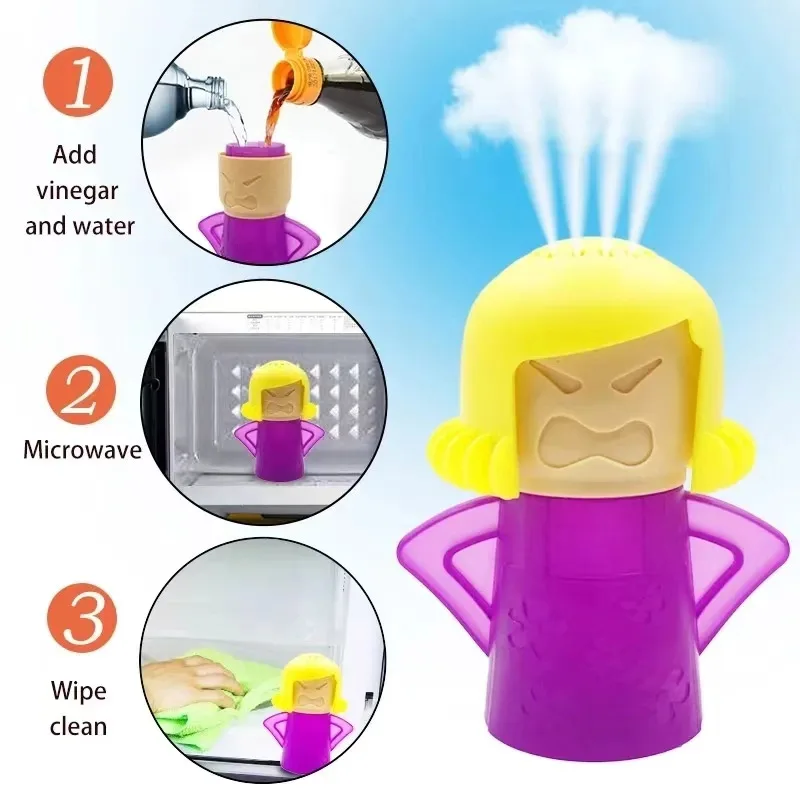 Household deodorizing cleaner microwave oven  refrigerator  cartoon creative deodorizing cleaner