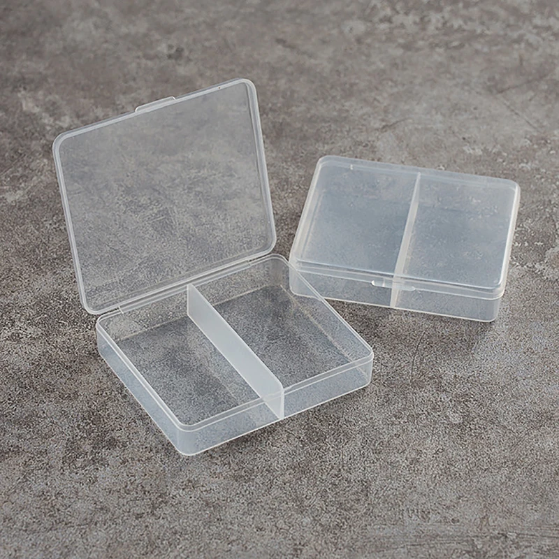 Square Plastic Transparent Storage Box Small Items Sundries Organizer Case Jewelry Beads Container Box Tools Accessories