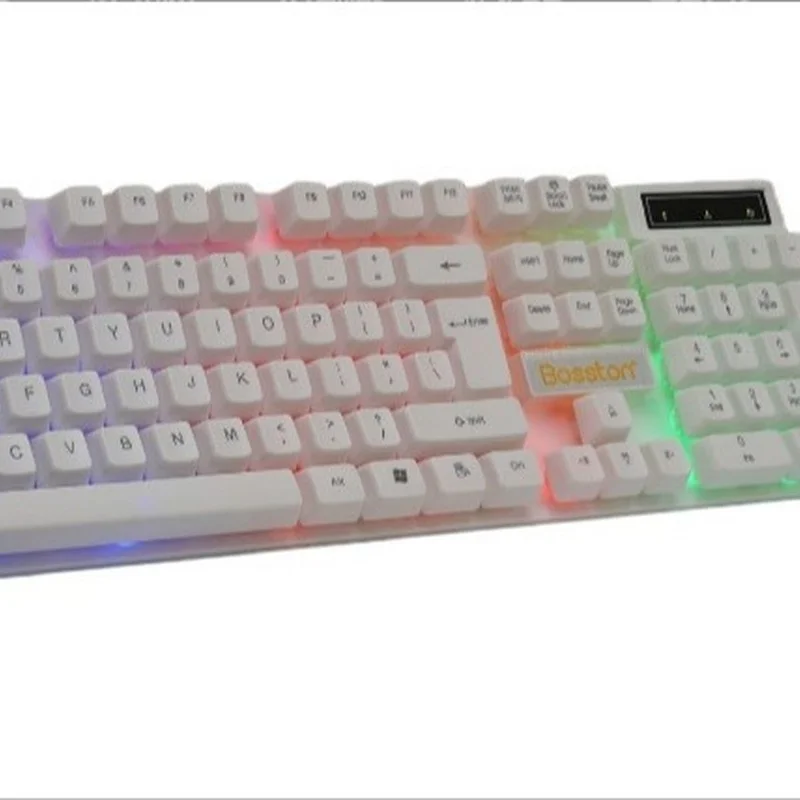 2024 New Model Computer Mechanical Keyboard Good Hand Feel Floating Illuminated Keyboard Wired Usb  Keyboard For Esports Games