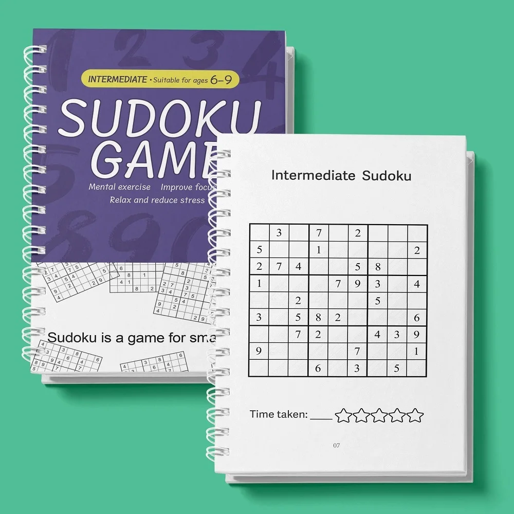 English Sudoku Game Book: Easy to Hard Levels for Children's Brain Training and Logic Skills Development