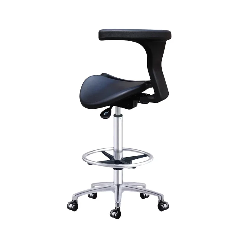 Multi Adjuster Ergonomic Swing Saddle Seat Multi Functional Back Posture Stool with Tilting Seat Saddle Chair For Dental Office