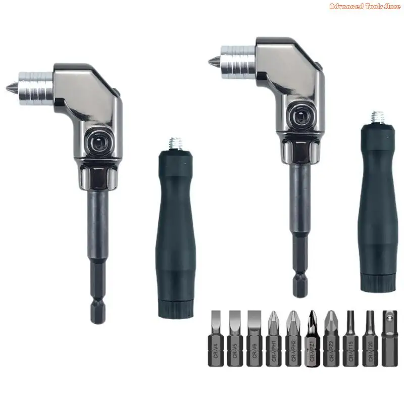 Attachment Electric Screwdriver Repair 90 Degree Corner Device Screwdriver Socket Adapter Drill Bit Corner W91B