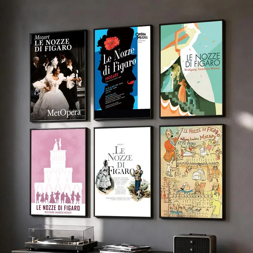 opera Le Nozze di Figaro Poster Poster HD Printing Vintage Luxe Home Decor Wall Art for the Living Rooms Entryways Gift