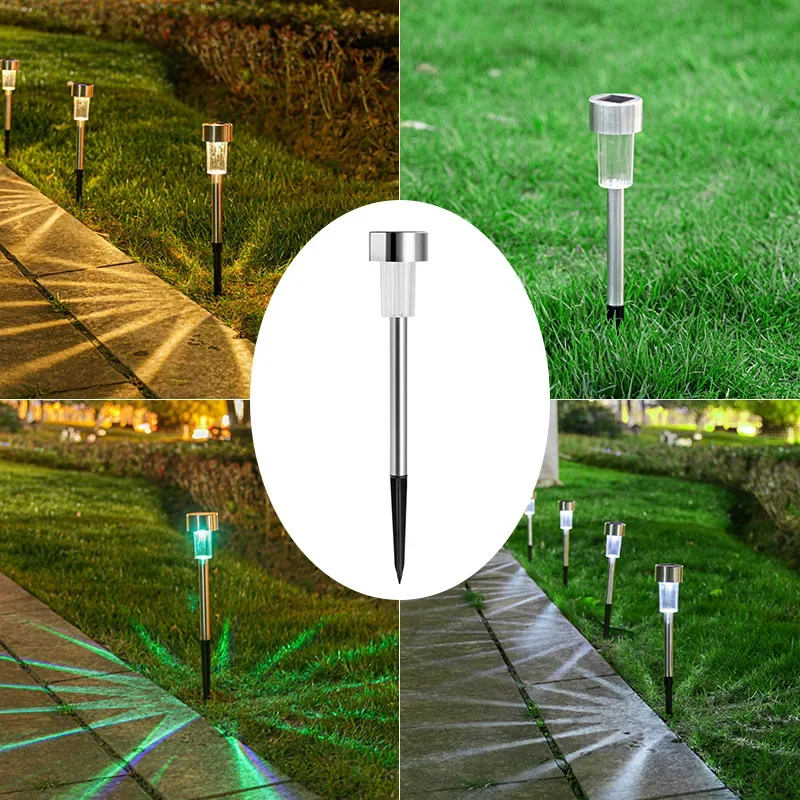 Imagem -04 - Solar Powered Waterproof Outdoor Light Garden Lamp Landscape Path Quintal Gramado Pátio Decorativo Pack 30pack