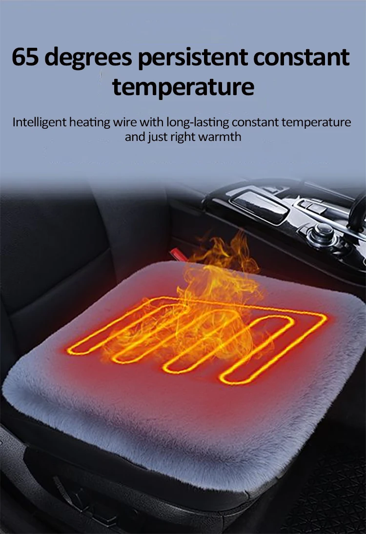 Car Seat External Heating Cushion Cover For Kia Sportage NQ5 2023~2025 Heating 12V Car Cigarette Lighting Socket Electric Heater