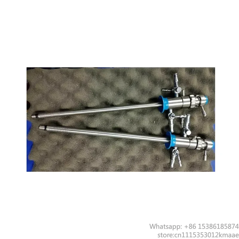 2-Piece Stainless Steel Resectoscope TURP Set: Inner/Outer Sheath & Obturator (4mm, 2.9mm), CE Certified 2
