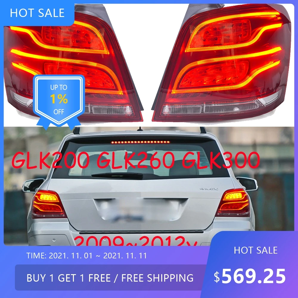 

Задний фонарь автобампера для Mercedes Benz W204, задний фонарь GLK200 GLK260 GLK300 2009 ~ 2012y, автоаксессуары, задний фонарь W204, противотуманный фонарь