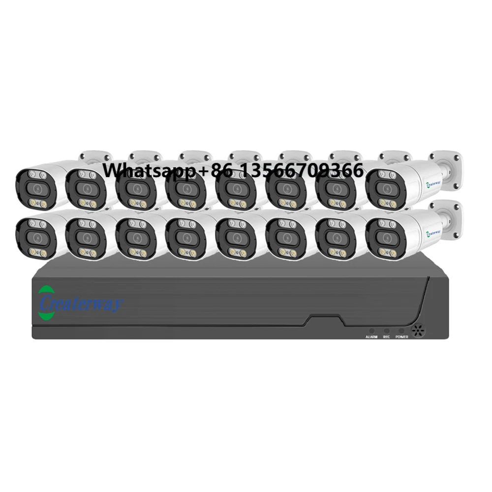 

Full HD 5MP 16-Channel IP66 Waterproof Bullet Poe IP System Night Vision Two-Way Audio IP66 OEM ODM HDD Data Storage