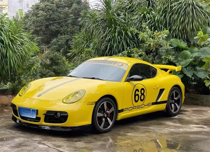 For Porsche Cayman Boxster 987 987.1 Real Carbon Fiber Front Lip Front Bumper Lower Lip Under Spoiler Splitter Body Kit view 2