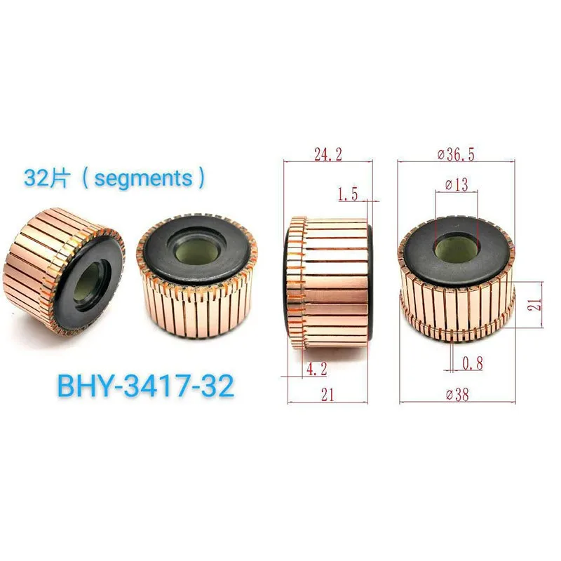 36.5*13*21*32P Rectifier Direction Changer Copper Head Bhy-3417-32