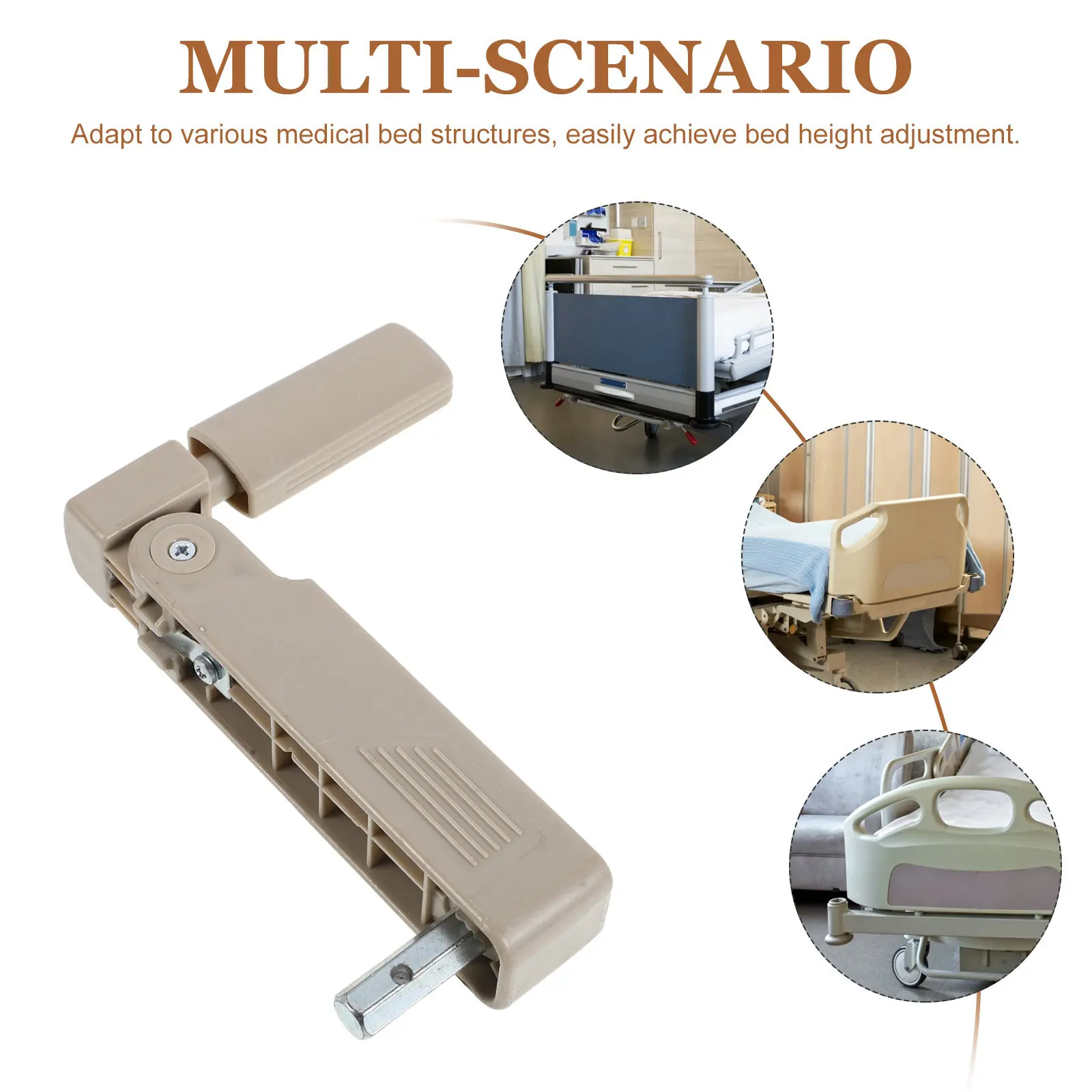 Manivela ajustable para cama de ancianos, plegable, con altura ajustable, repuesto para enfermería