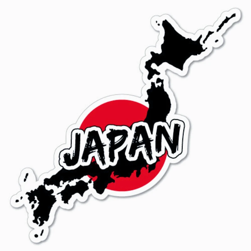

Car decoration decals Japan Continent Rising Sun Sticker Flag Bumper Water Proof Vinyl 15cm PVC KK