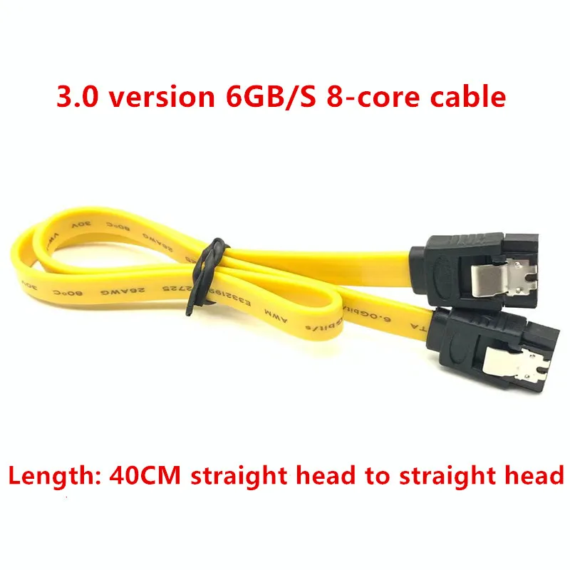 SATA 3.0 III Hard Disk Drive Data Cable HDD SSD Cord Line 7Pin Sata Cable 6Gbps 40CM Dual Straight Cable For SATA Device