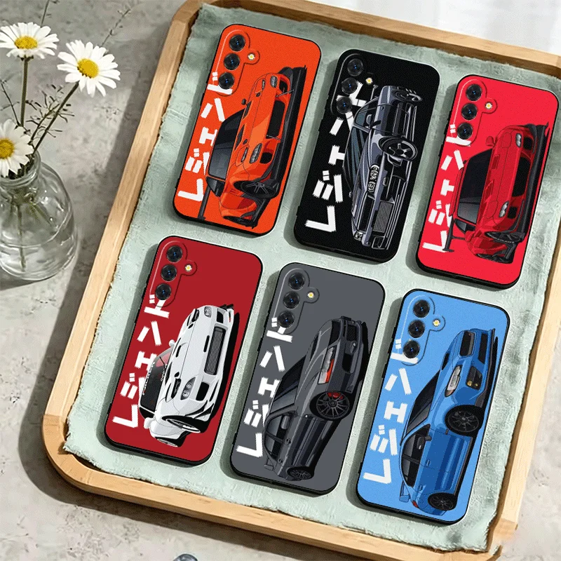 JDM Tokyo Drift Sports Car Phone Case For Samsung Galaxy A17 A16 A15 A14 A13 A57 A56 A55 A54 A53 A37 A36 A35 A34 A33 A27 A26 A25