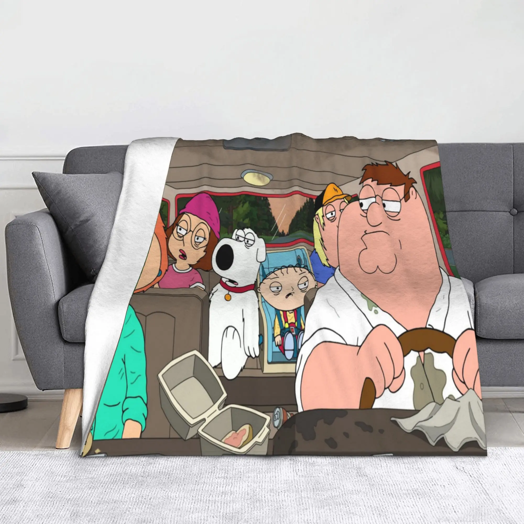 Familys Guys Anime Wool Blankets Peter Drive Vintage Throw Blanket for  Sofa Bedding Lounge 200x150cm Bedspreads