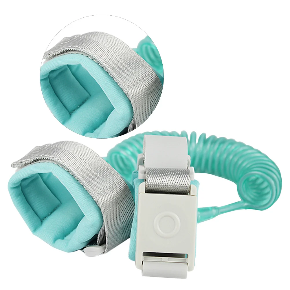 Sangle Anti-perte pour enfants, corde de Traction de sécurité réglable de 2M avec conception de verrouillage, bracelet d'extérieur vert