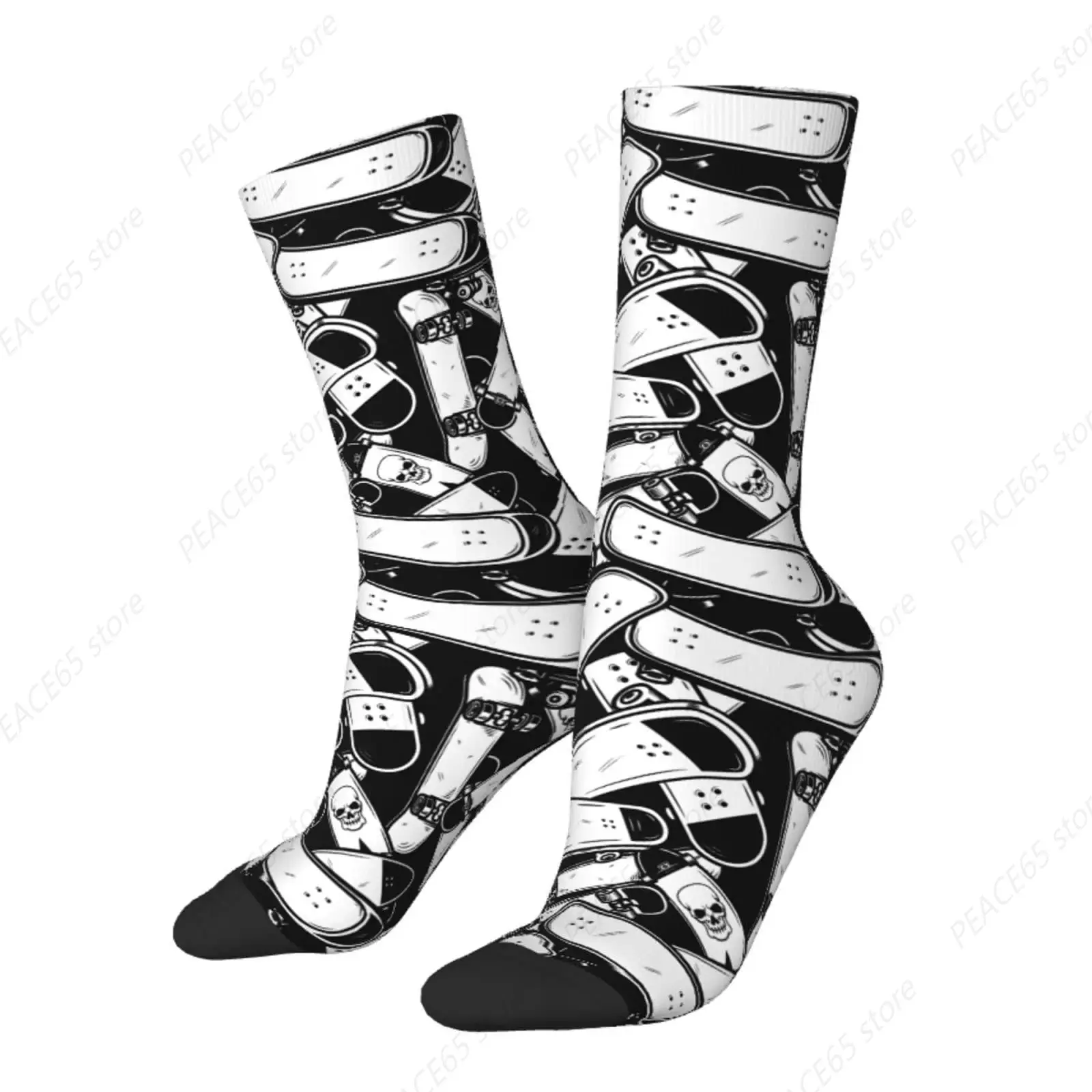 Skateboard Crew Socks Cool Socks Dress Socks Hippie Stockings Socks Gifts Novelty Socks