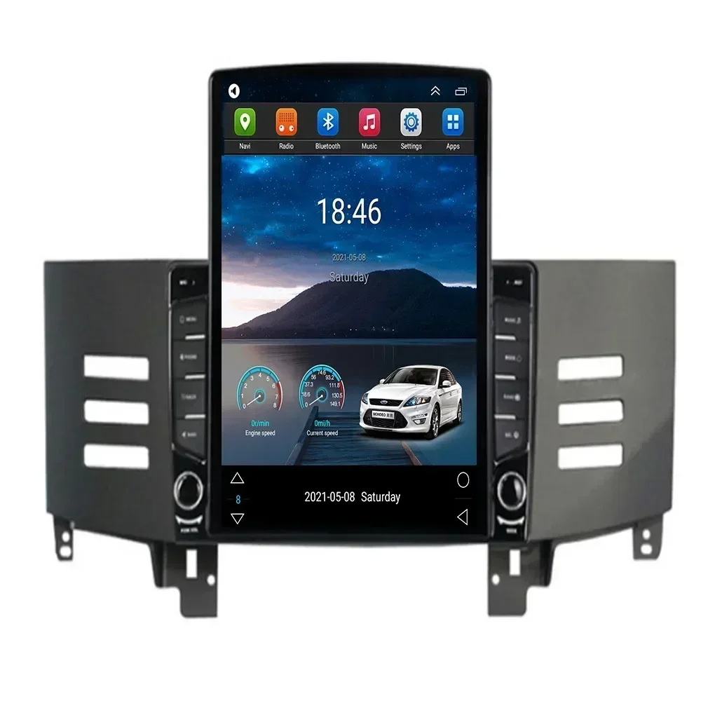 Tesla Style Android 13 Car Radio For Toyota Reiz Mark X Auto Car DVD Multimedia Player Radio GPS Navigation 5G 2005-2009 Camera