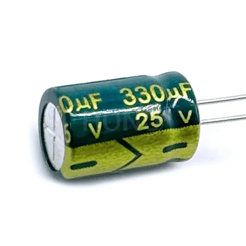 

10PCS 25V330UF Aluminum Electrolytic Capacitor Original Low Esr/impedance High Frequency Size 8*12 330uf25v 25v330uf 20%