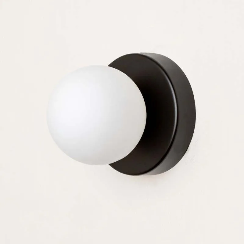LZPZ RUI Kreative Macaron LED Wandleuchte 10/12 cm Mini Glas Wandleuchte für Balkon Lampe Nachttisch Schlafzimmer Korridor Veranda Dekor Leuchten 7