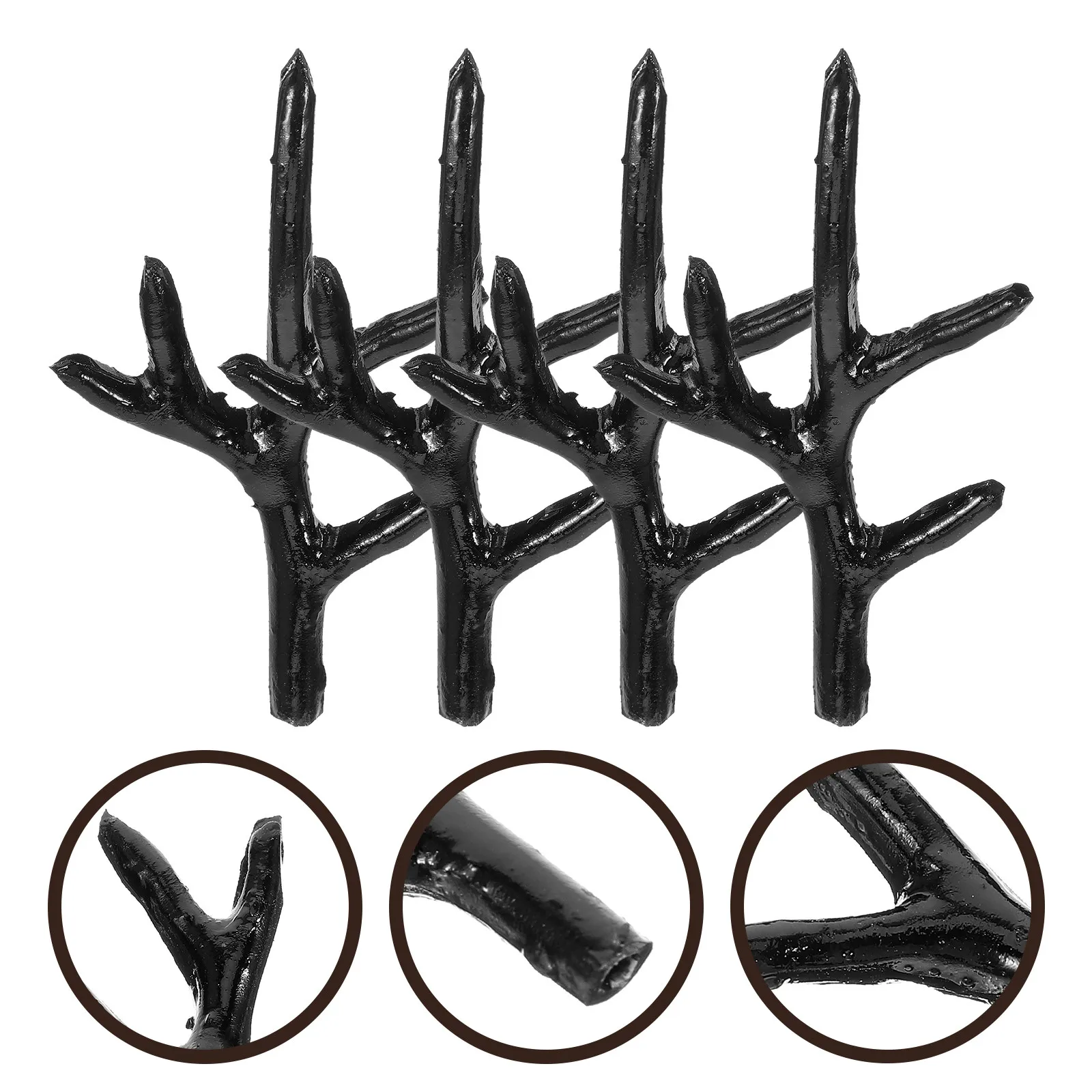 

2Pairs Mini Deer Antlers for DIY Hair Accessories Headband Craft Supplies Realistic Antler Headdress Festive Party Masquerade