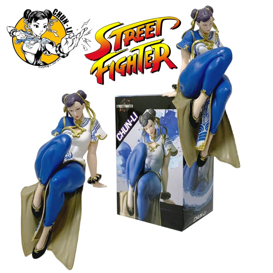 Street Fighter juego de lucha figura periférica chun-li figura de acción Anime muñecas PVC 14cm modelo colección decoraciones juguetes regalos