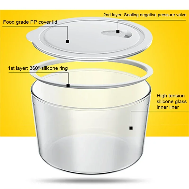 Electric Yogurt Maker Leben Fermenter Automatic Multifunction 1L Glass Liner Natto Rice Wine Fermenting Machine 4 Yoghurt Cups