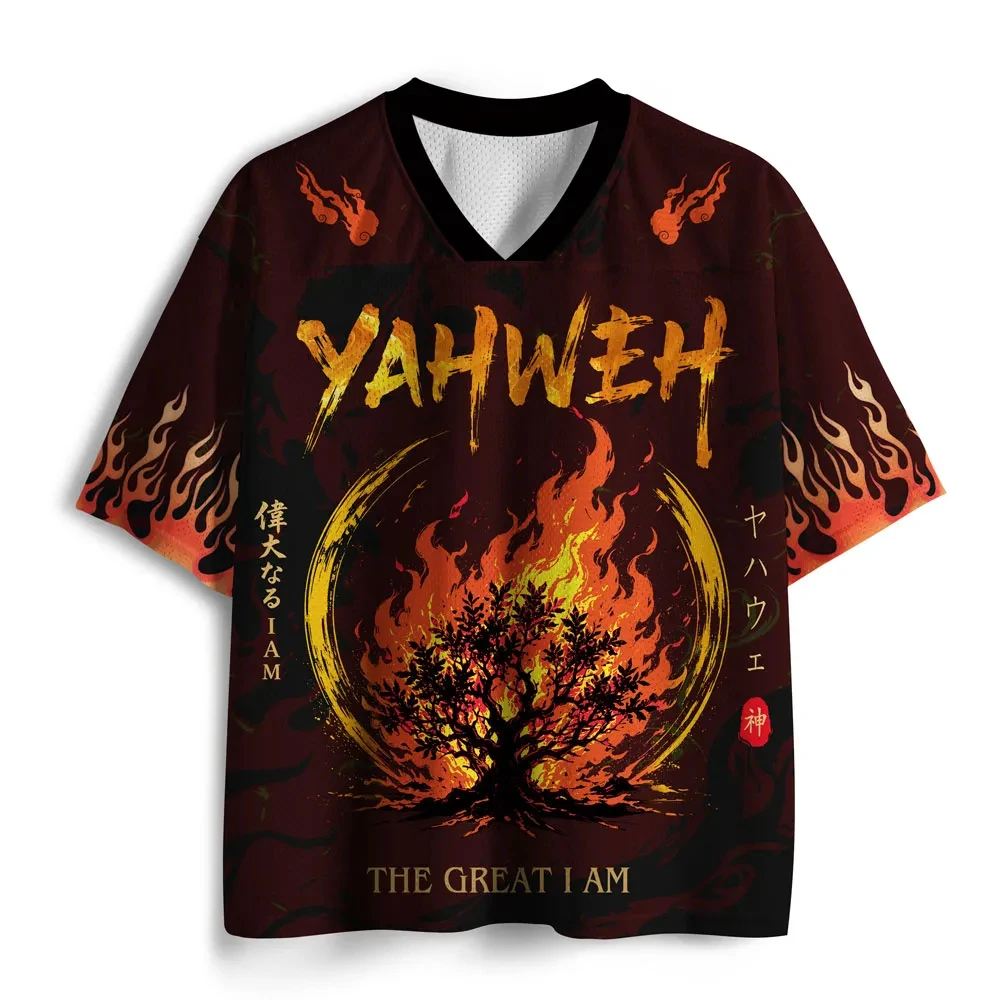 2026 Summer Fashion Gothic Jesus Turning Water Into Nutrients Limited Edition 3D Printed Outdoor Leisure Fitness V-neck T-shirt