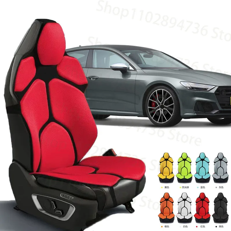 

FOR AUDI S7 Cushion Car Seat Chair Back Mesh Lumbar Back Brace Massage Back Pad Support Home Office